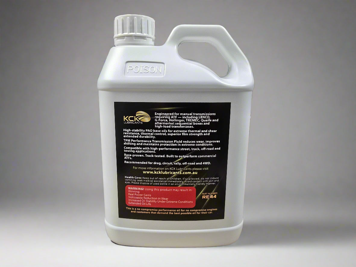 RE44 Label Detail – KCK Hot Blended Manual Gearbox Fluid