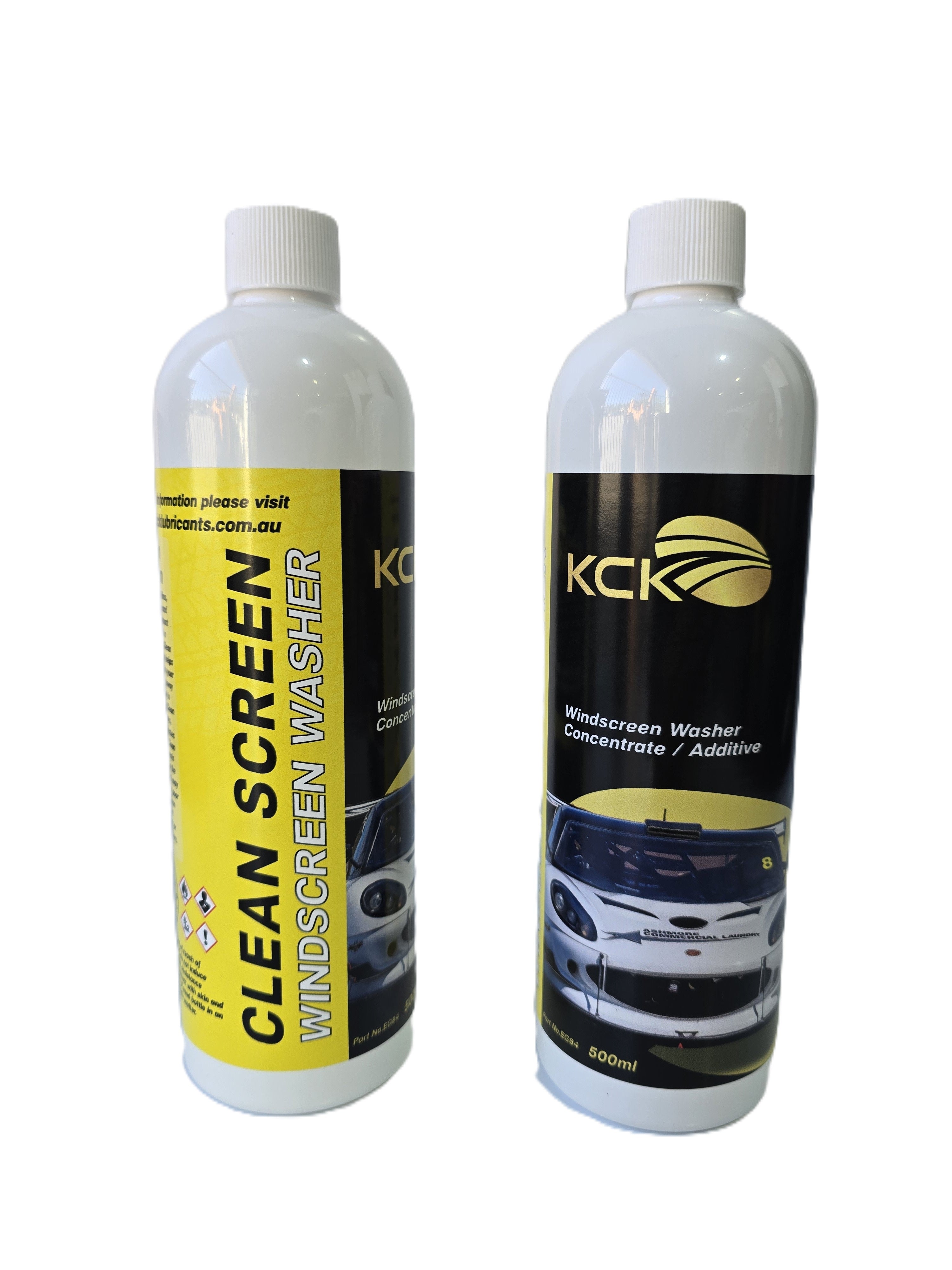 windscreen washer fluid KCK Lubricants 500ml bottle front