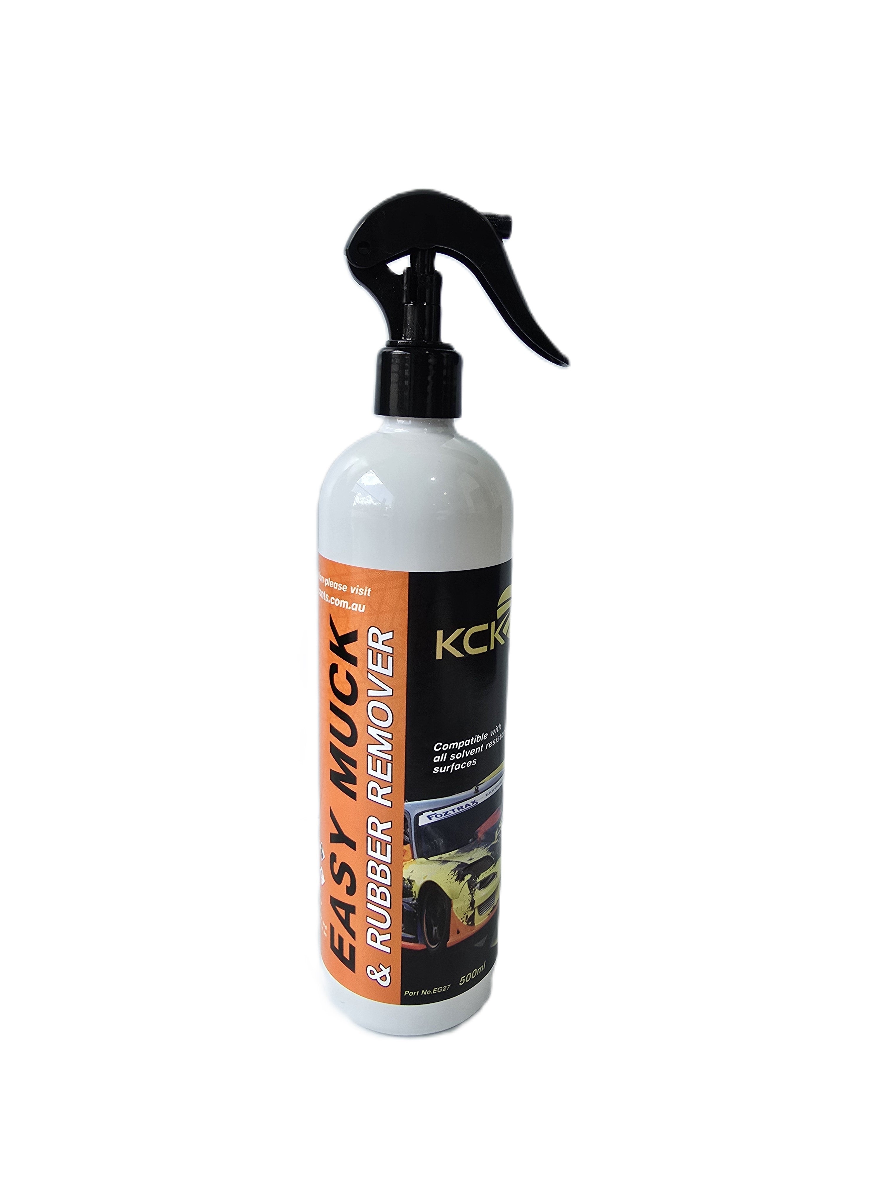KCK Lubricants Easy Muck & Rubber Remover bug and tar remover spot cleaner - 500ml bottle front