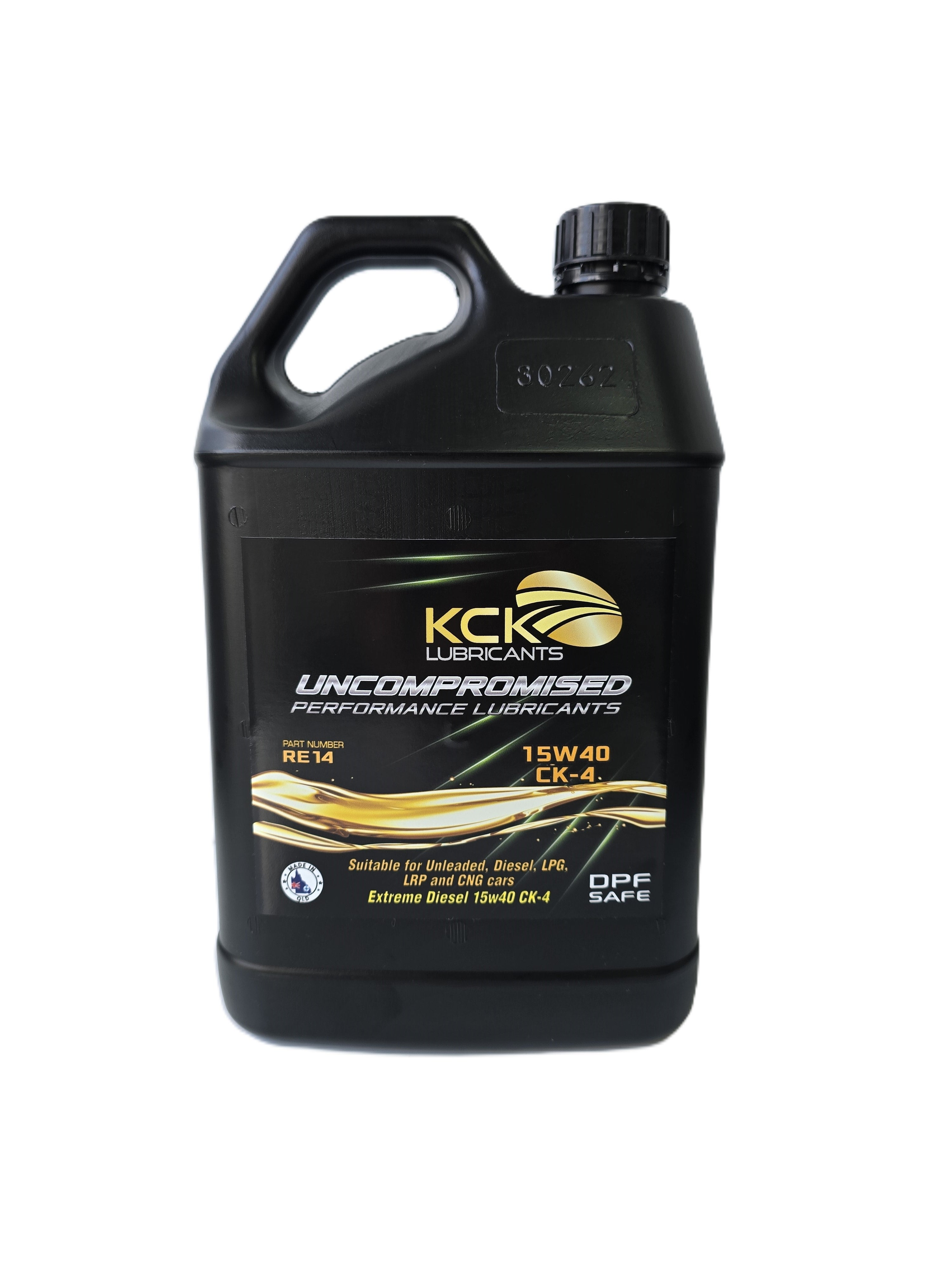 KCK Lubricants 15w40 High Performance Diesel Engine Oil Group III synthetic diesel engine oil - 5l bottle front