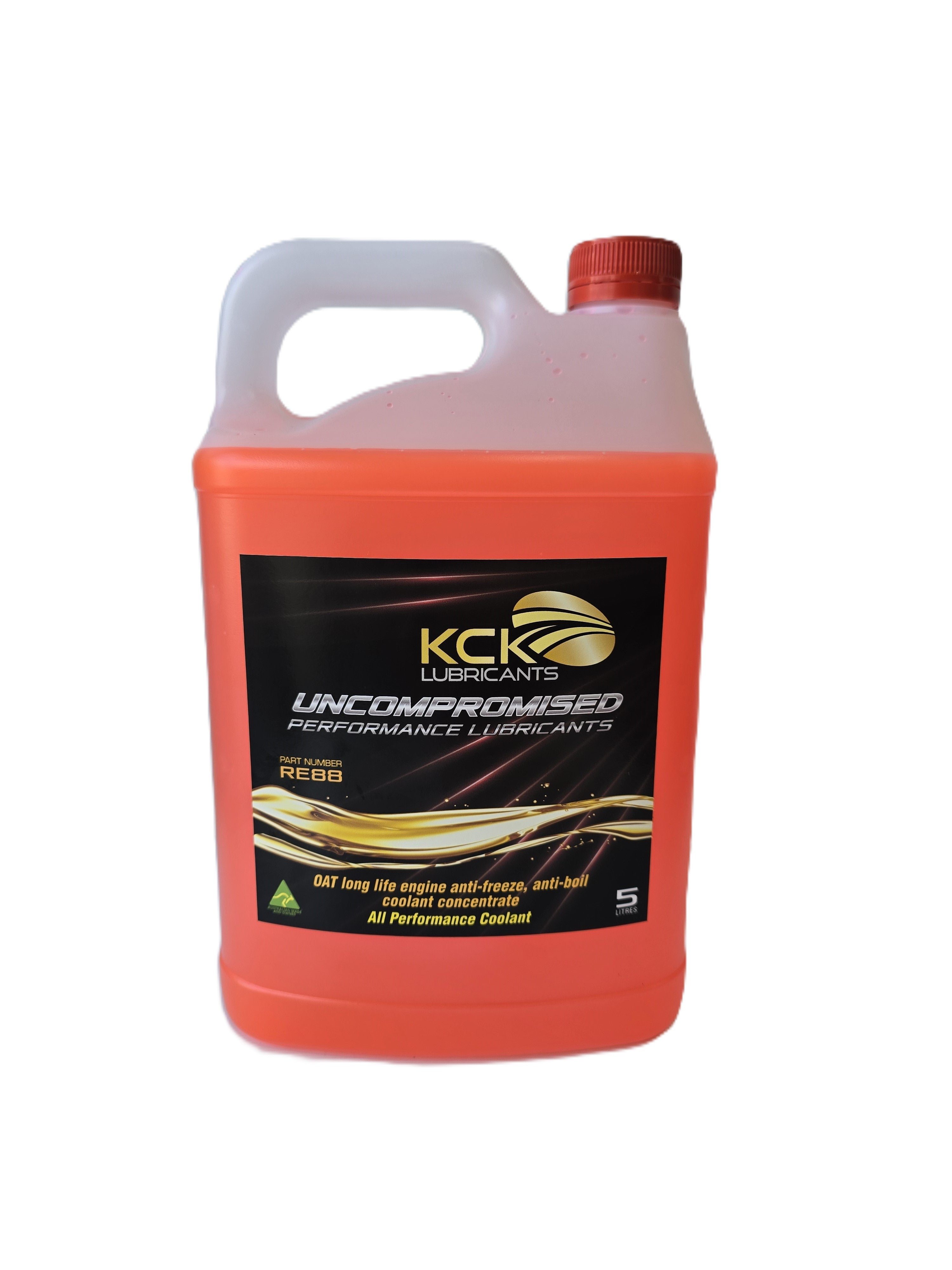 KCK Coolant Concentrate Organic Acid Technology (OAT) long life engine anti-freeze, anti -boil coolant concentrate - 5l bottle front
