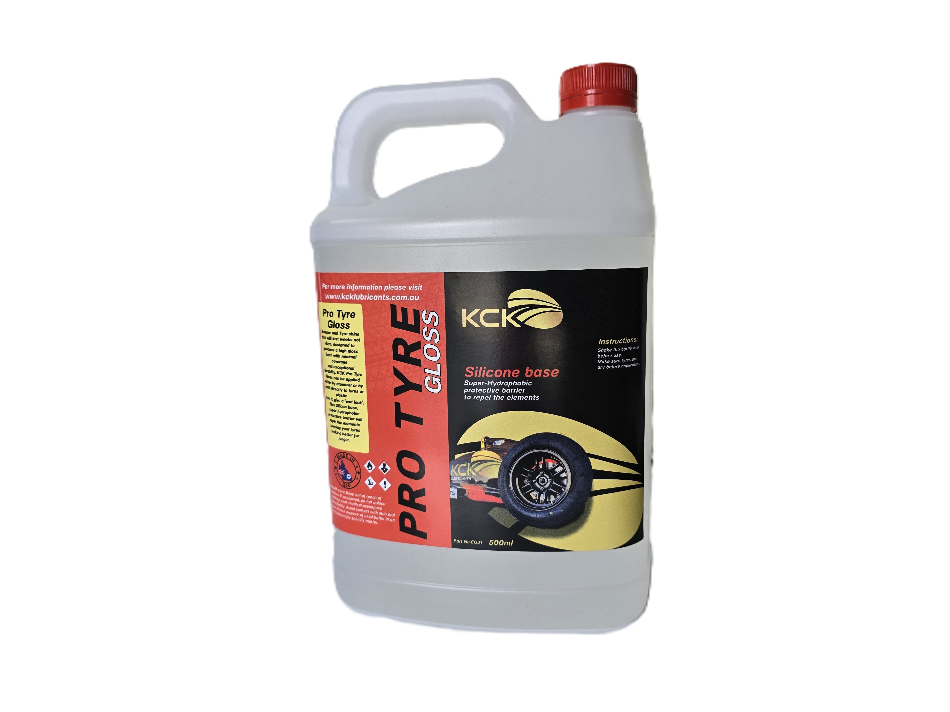 Pro Tyre Gloss Silicone base tyre dressing tyre shine tire shine tire gloss- 5L bottle front
