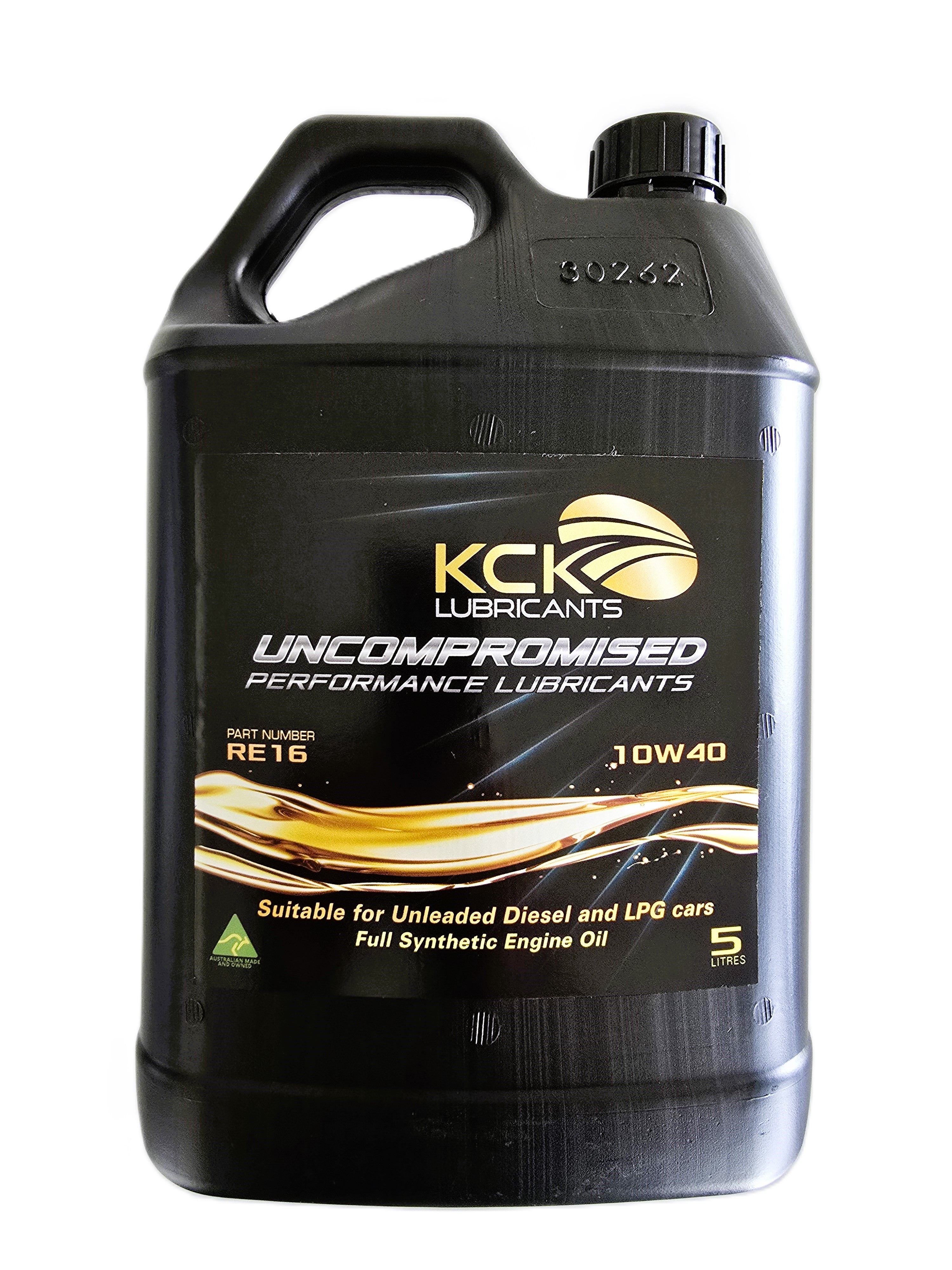 KCK Lubricants 10w40 full synthetic oil engine oil - Front of 5l bottle