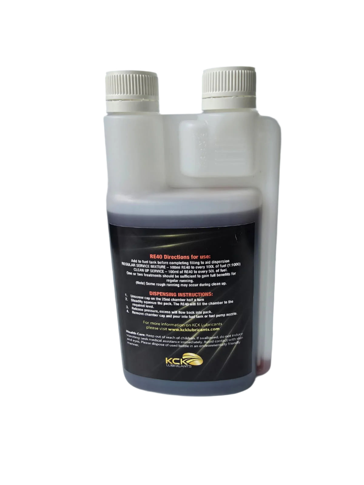 KCK Petrol Fuel Conditioner petrol injector cleaner petrol system cleaner petrol fuel additive - 500l bottle rear