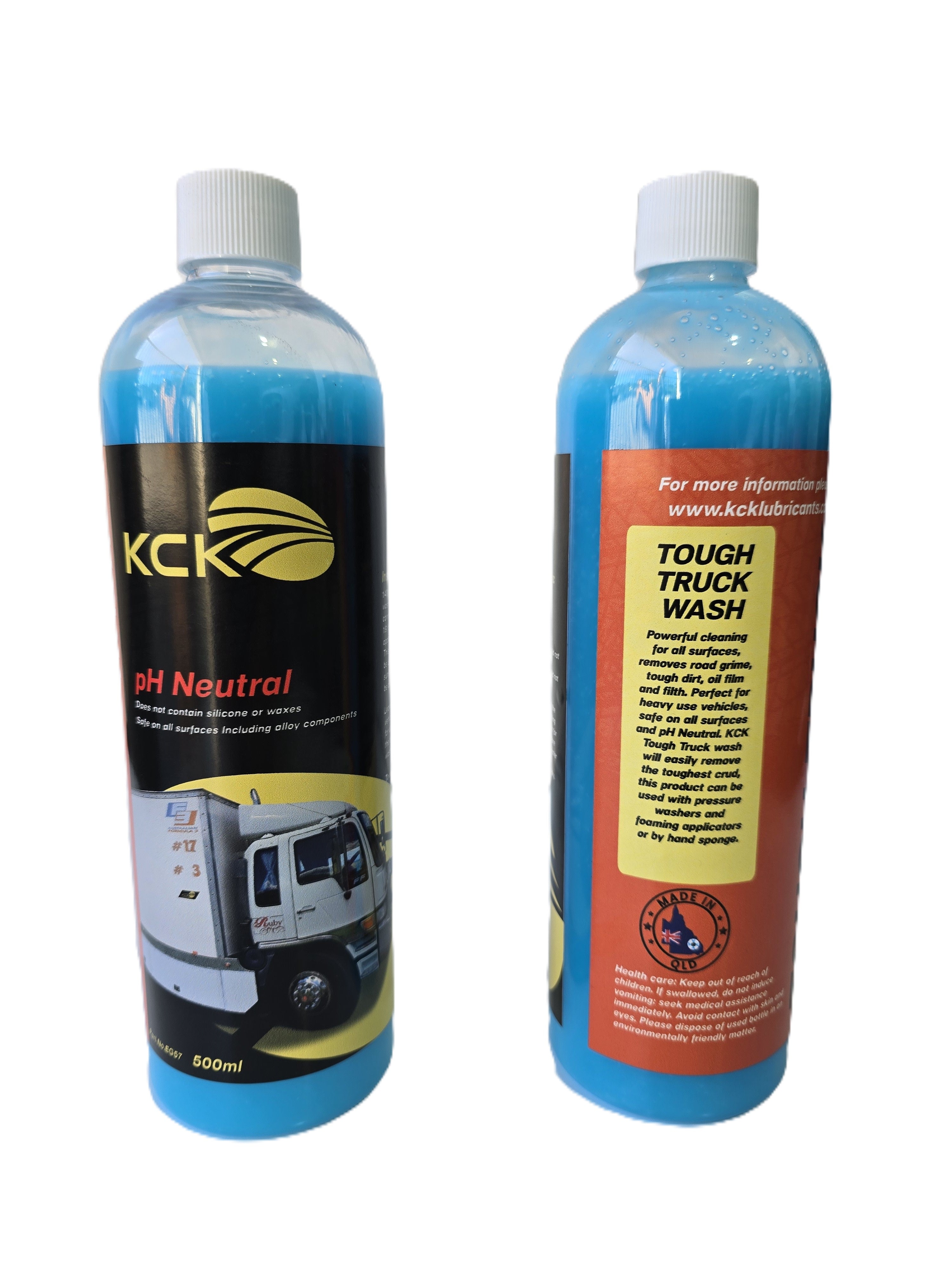 KCK Lubricants Tough Truck Wash - 500ml bottle rear