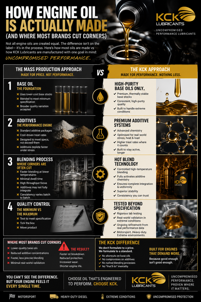How Engine Oil Is Actually Made (And Where Most Brands Cut Corners)