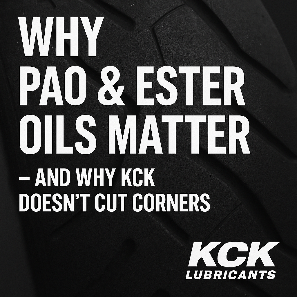 Why PAO & Ester Oils Matter — And Why KCK Doesn’t Cut Corners