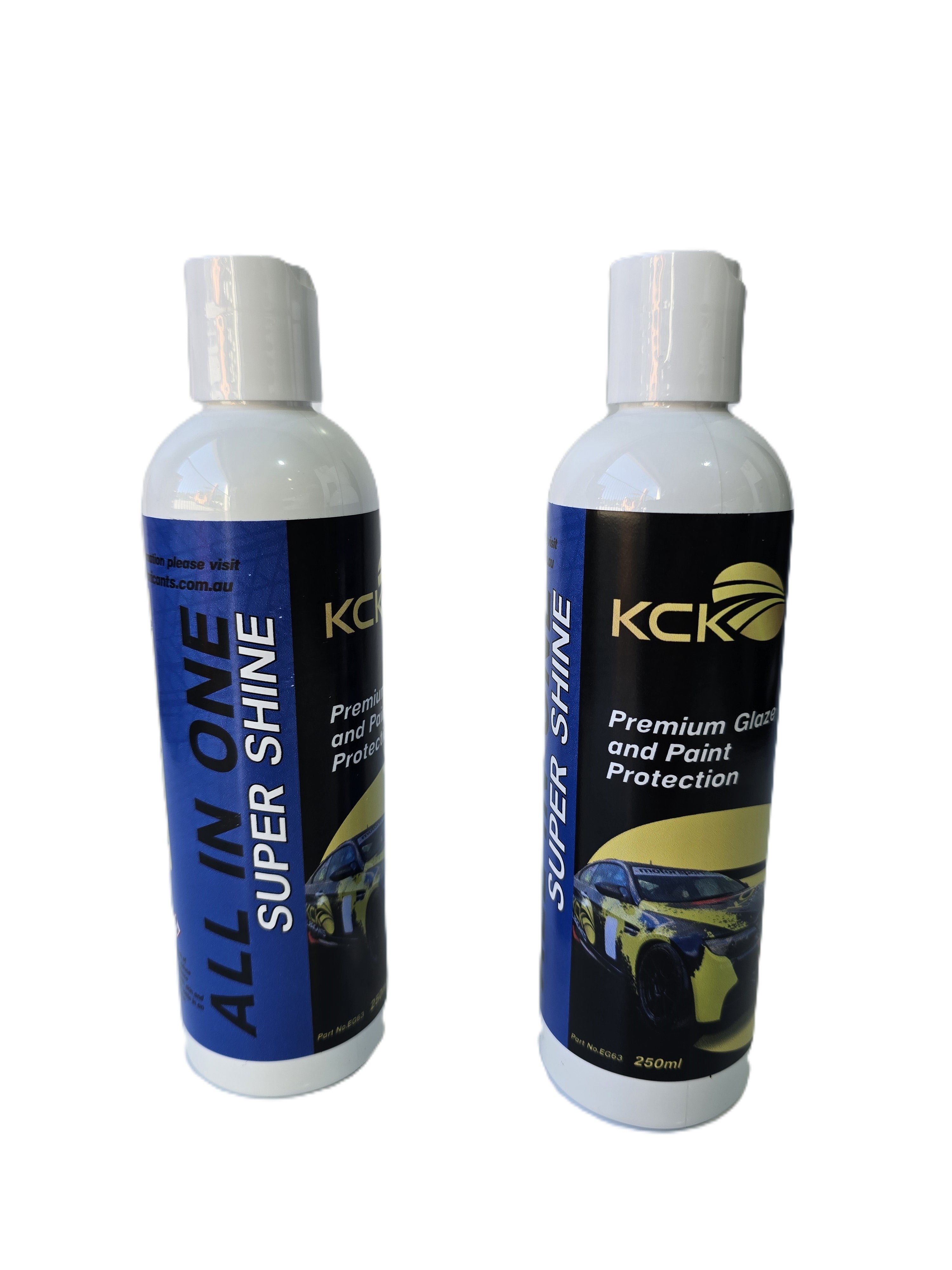 KCK Lubricants All in One Super Shine premium glaze and paint protection - 250ml bottle front