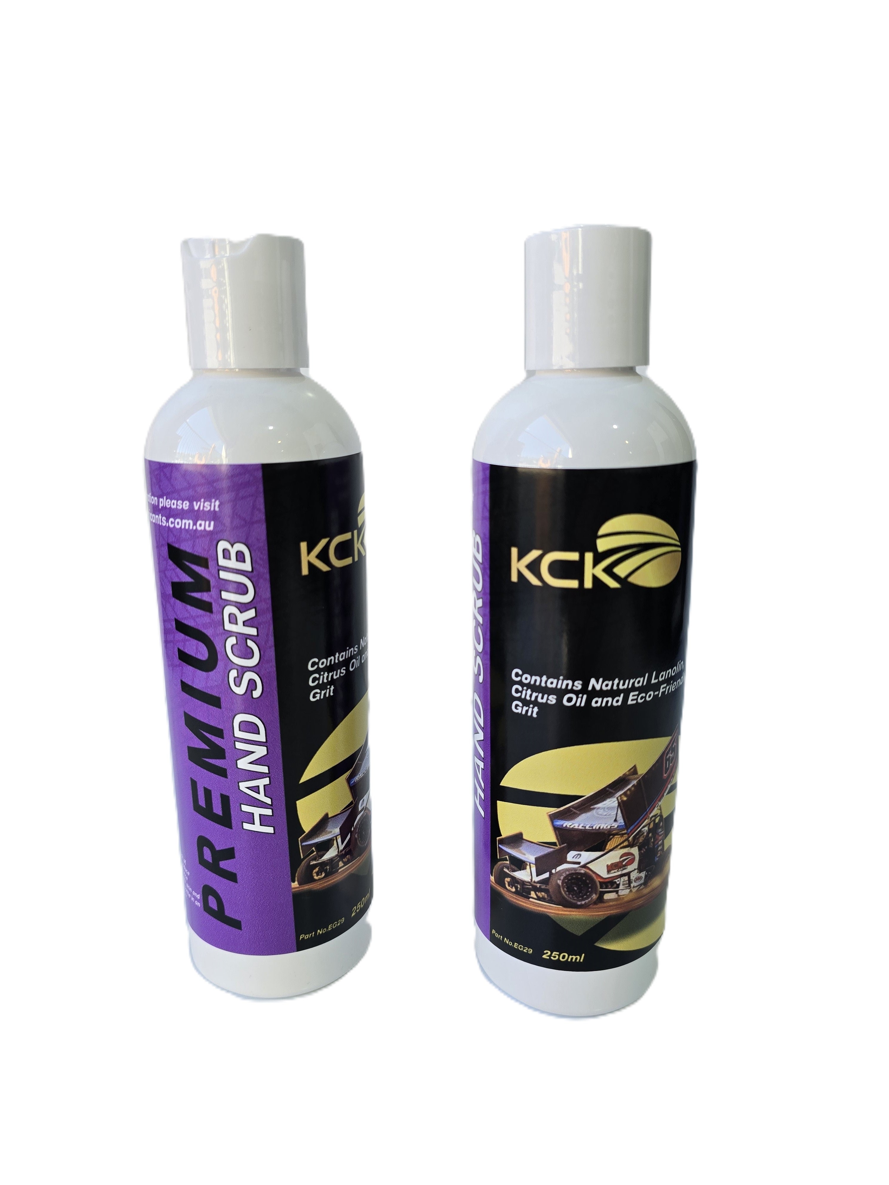 KCK Lubricants Premium Hand Scrub hand cleaner hand wash - 250ml bottle front